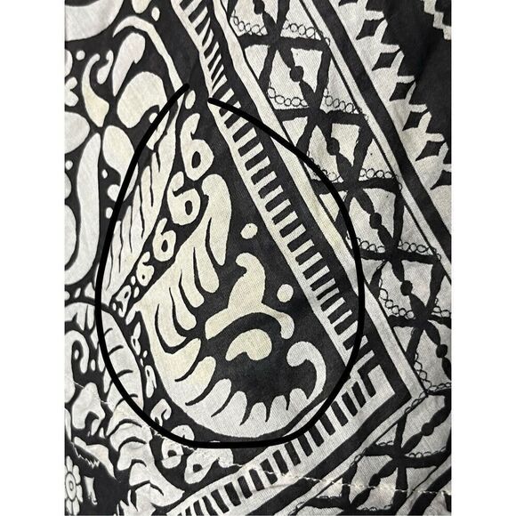 Vintage Y2K Gap Dark Brown Paisley Print Dress Size M - Picture 9 of 10